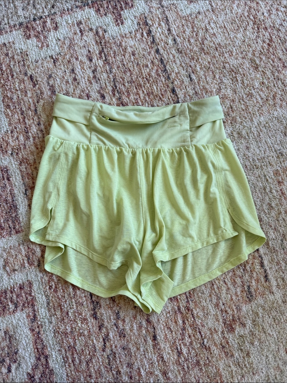 fp movement Light Green Athletic Shorts with High Waist